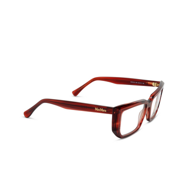 Max Mara MM5160 Eyeglasses 068 red / striped - three-quarters view