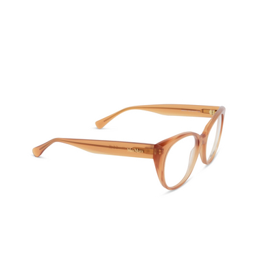 Occhiali da vista Max Mara MM5161 045 shiny light brown - tre quarti