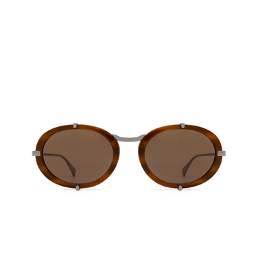Lunettes de soleil Max Mara SELMA 50E light brown / striped - Vue de face