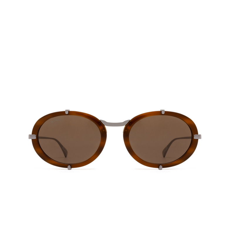 Lunettes de soleil Max Mara SELMA 50E light brown / striped - 1/3