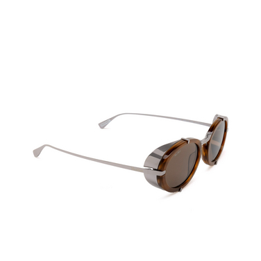 Lunettes de soleil Max Mara SELMA 50E light brown / striped - Vue trois quarts