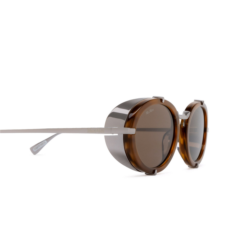 Lunettes de soleil Max Mara SELMA 50E light brown / striped - 3/3