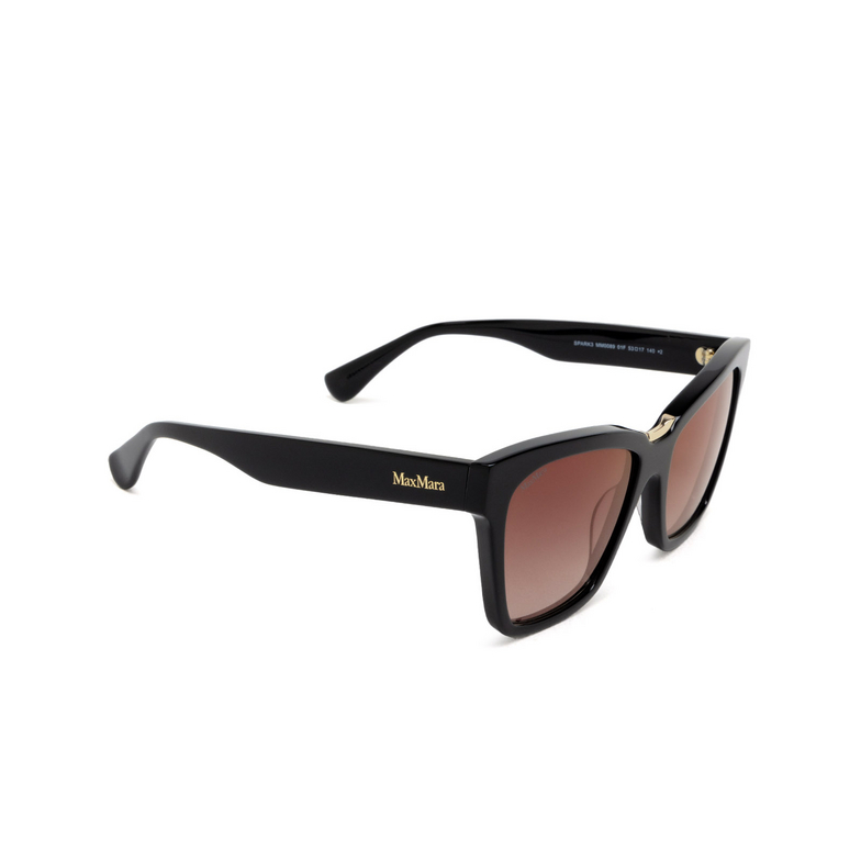 Lunettes de soleil Max Mara SPARK3 01F shiny black - 2/3