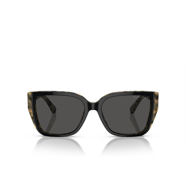 Michael Kors ACADIA Sunglasses 395087 bi-layer black / amber tortoise - front view