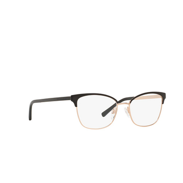 Michael Kors ADRIANNA IV Eyeglasses 1113 matte black / rose gold - three-quarters view
