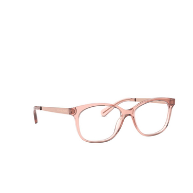 Michael Kors AMBROSINE Eyeglasses 3689 transparent mulberry - three-quarters view