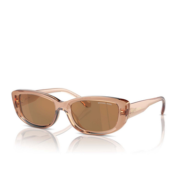 Gafas de sol Michael Kors ASHEVILLE 3999/O brown transparent - Vista tres cuartos