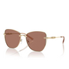 Lunettes de soleil Michael Kors BEIJING 101403 shiny light gold - Vignette du produit 2/3