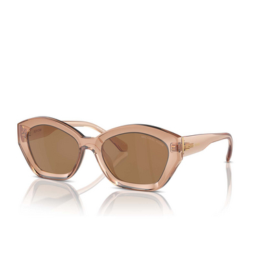 Gafas de sol Michael Kors BEL AIR 3999/O brown transparent - Vista tres cuartos