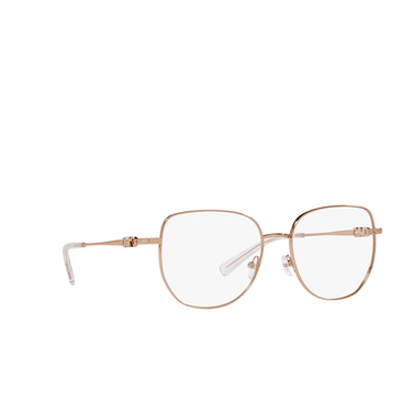 Lunettes de vue Michael Kors BELLEVILLE 1108 rose gold - Vue trois quarts