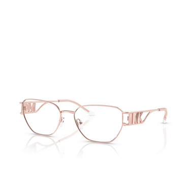 Lunettes de vue Michael Kors BILBAO 1108 rose gold - Vue trois quarts