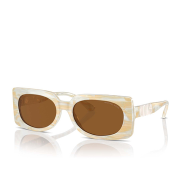 Michael Kors BORDEAUX Sunglasses 400173 ivory horn - three-quarters view