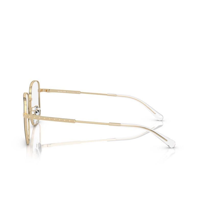 Gafas graduadas Michael Kors BORNEO 1016 light gold - 3/3