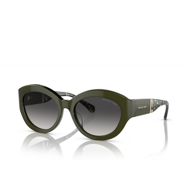 Gafas de sol Michael Kors BRUSSELS 39478G opal green - Vista tres cuartos