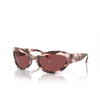 Lunettes de soleil Michael Kors BURANO 394675 pink pearlized tortoise - Vignette du produit 2/3