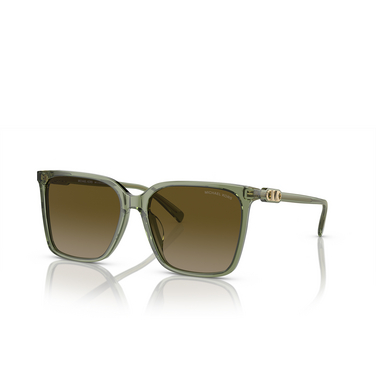 Michael Kors CANBERRA Sunglasses 394413 green transparent - three-quarters view