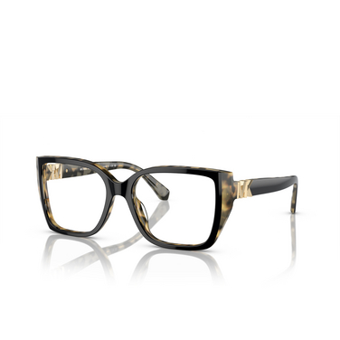 Michael Kors CASTELLO Eyeglasses 3950 black / amber tortoise - three-quarters view