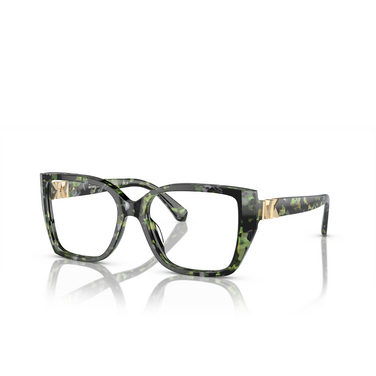 Michael Kors CASTELLO Eyeglasses 3953 amazon green tortoise - three-quarters view