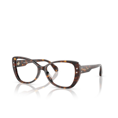 Lunettes de vue Michael Kors CERVINIA 3006 dark tortoise - Vue trois quarts