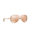 Gafas de sol Michael Kors CHELSEA 1017R1 rose gold/taupe - Miniatura del producto 2/3