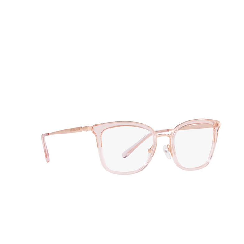 Lunettes de vue Michael Kors COCONUT GROVE 3417 rose gold / pink transparent - 2/3