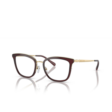 Michael Kors COCONUT GROVE Eyeglasses 3949 dark red - three-quarters view