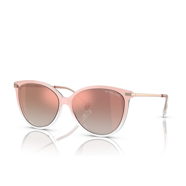 Michael Kors DUPONT Sunglasses 32556F pink to clear - three-quarters view