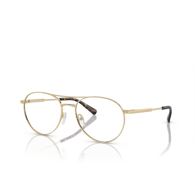 Lunettes de vue Michael Kors EDGARTOWN 1014 light gold - 2/3