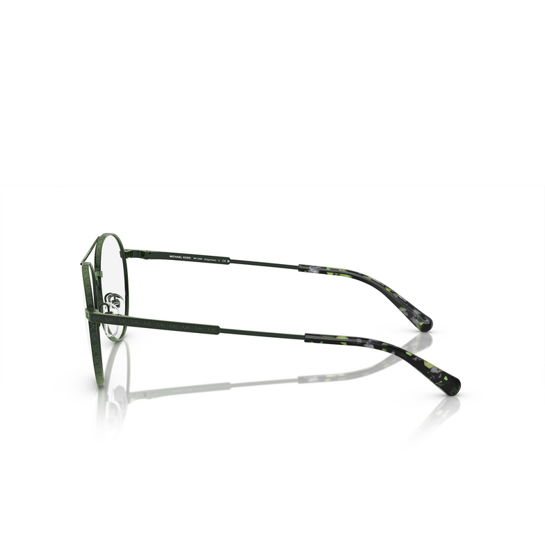 Lunettes de vue Michael Kors EDGARTOWN 1894 transparent amazon green metal - 3/3