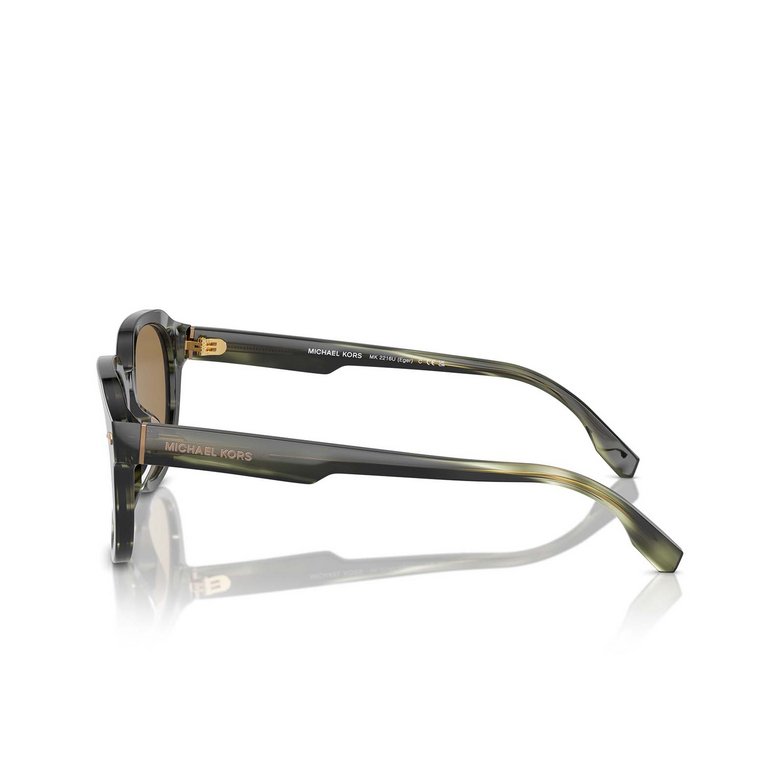 Lunettes de soleil Michael Kors EGER 39787I olive horn - 3/3