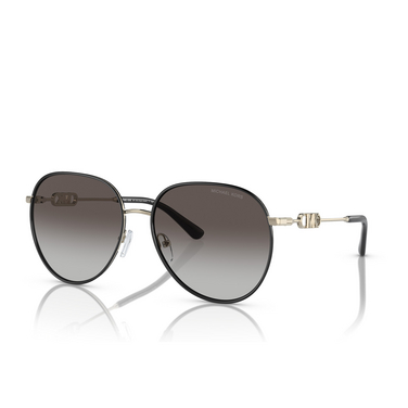 Michael Kors EMPIRE Sonnenbrillen 10148G light gold / black - Dreiviertelansicht
