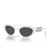 Lunettes de soleil Michael Kors EMPIRE OVAL 310087 optic white - Vignette du produit 2/3