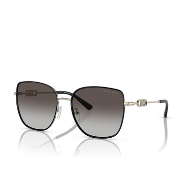 Michael Kors EMPIRE SQUARE 2 Sunglasses 10148G light gold / black - three-quarters view