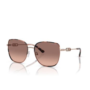 Michael Kors EMPIRE SQUARE 2 Sunglasses 110813 rose gold / pink tortoise - three-quarters view