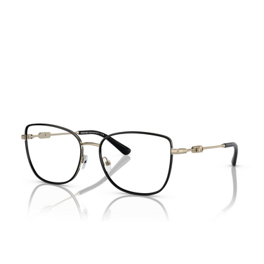 Michael Kors EMPIRE SQUARE 3 Eyeglasses 1014 light gold / black - three-quarters view