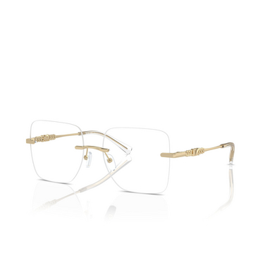 Michael Kors GIVERNY Eyeglasses 1014 shiny light gold - three-quarters view