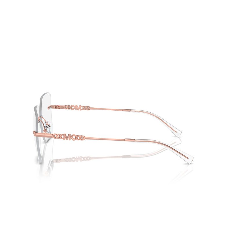 Lunettes de vue Michael Kors GIVERNY 1108 rose gold - 3/3