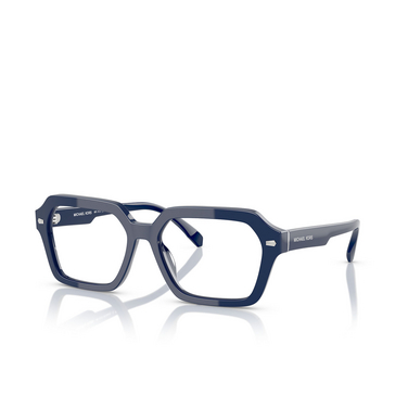 Michael Kors KINLOCH Eyeglasses 4009 navy solid - three-quarters view