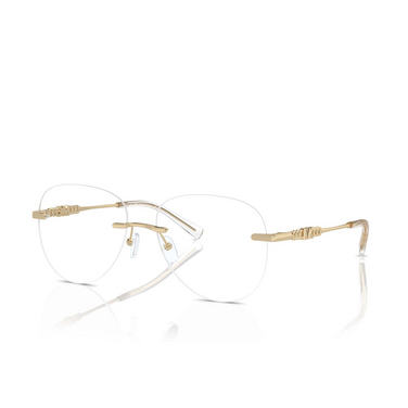 Michael Kors KYOTO Eyeglasses 1014 shiny light gold - three-quarters view