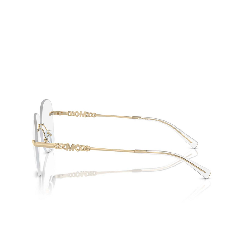 Gafas graduadas Michael Kors KYOTO 1014 shiny light gold - 3/3