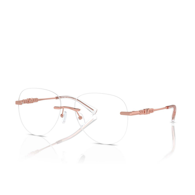 Lunettes de vue Michael Kors KYOTO 1108 shiny rose gold - 2/3