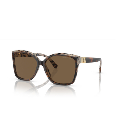 Michael Kors MALIA Sunglasses 395173 dark tortoise / cream tortoise - three-quarters view