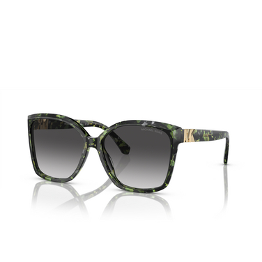 Michael Kors MALIA Sunglasses 39538G amazon green tortoise - three-quarters view