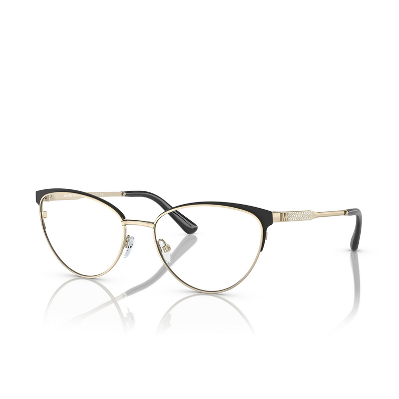 Michael Kors MARSAILLE Eyeglasses 1014 light gold / matte black - 2/3