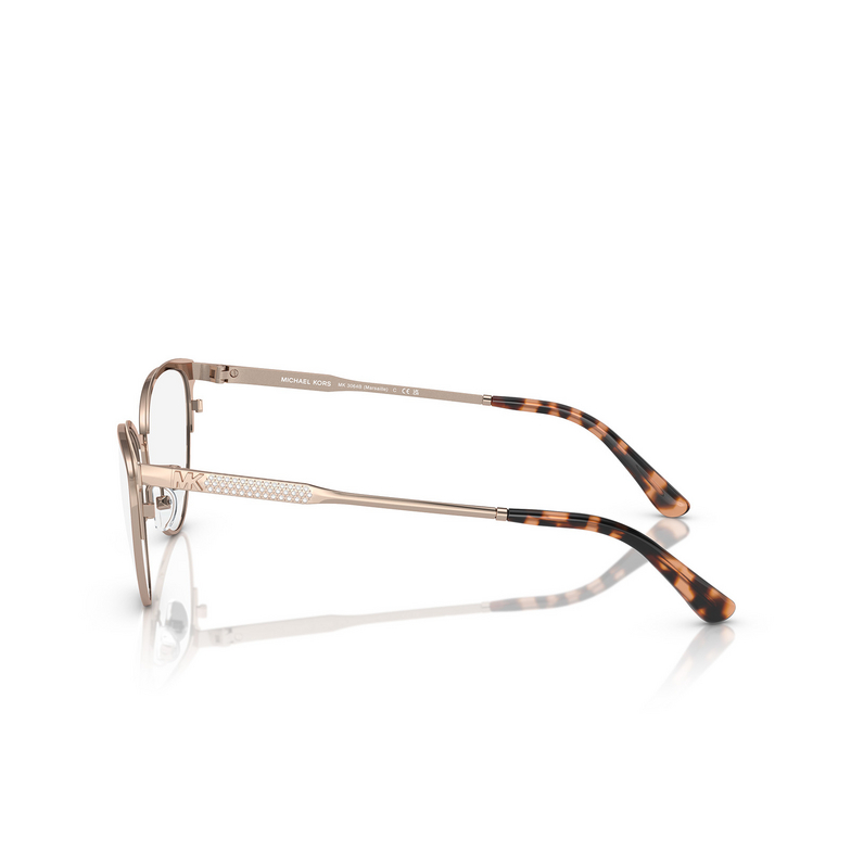 Gafas graduadas Michael Kors MARSAILLE 1108 rose gold / pink - 3/3