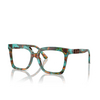 Michael Kors NASSAU Eyeglasses 4000 teal graphic tortoise - product thumbnail 2/3