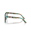 Michael Kors NASSAU Eyeglasses 4000 teal graphic tortoise - product thumbnail 3/3