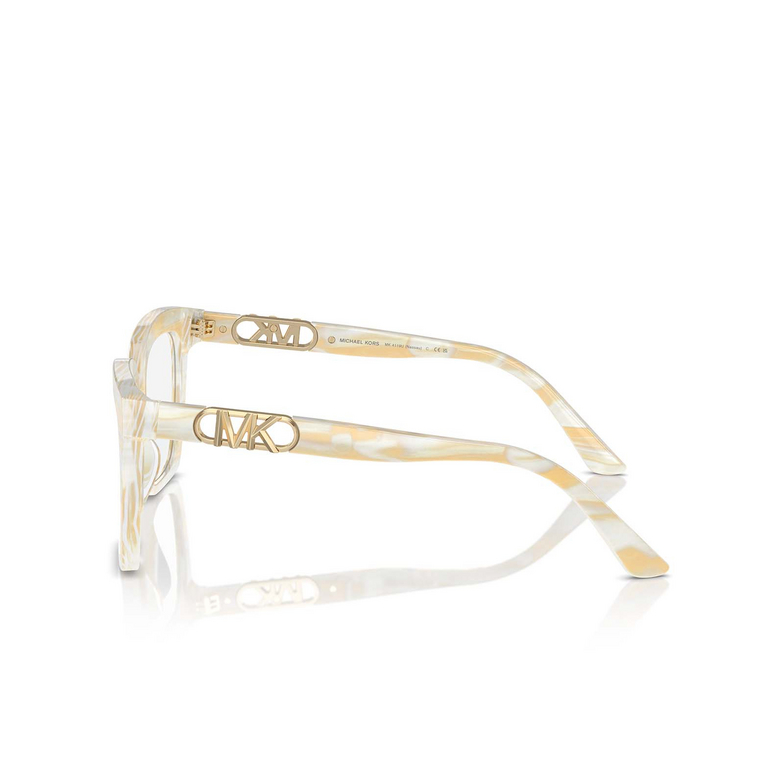 Gafas graduadas Michael Kors NASSAU 4001 ivory horn - 3/3