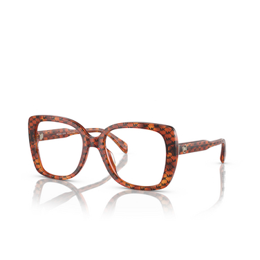Michael Kors PERTH Eyeglasses 3555 amber mk heritage - three-quarters view