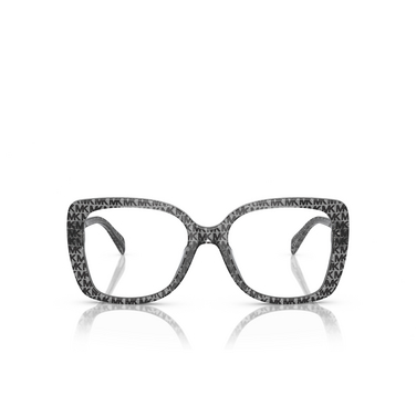 Michael Kors PERTH Eyeglasses 3958 black mk logo glitter - front view